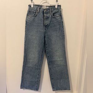 ARITZIA DENIM FORUM THE FARRAH HIGH RISE WIDE LEG 28” LENGTH JEAN SIZE 25